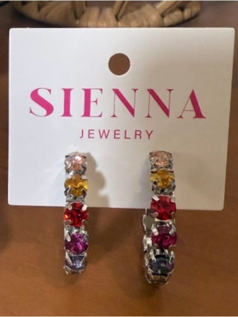 Sienna Crystal Hoops Earrings by Tova